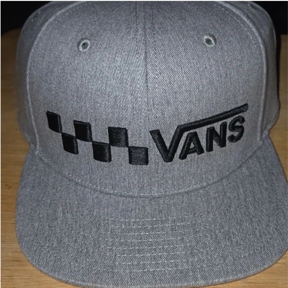 Vans Gray and Black Checkered Hat